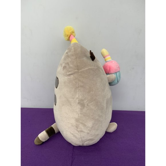Pusheen Cat Gund 2017 11 Inch Birthday Cat Cupcake Plush Stuffed Animal - Picture 2 of 10